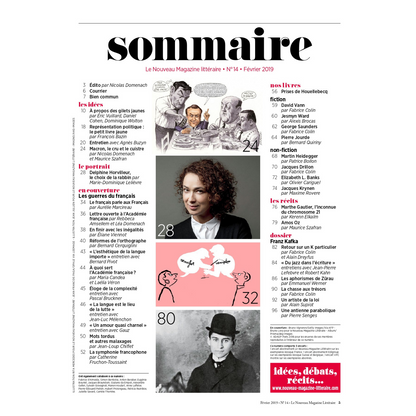 Nouveau Magazine Littéraire n°14 - Langue française, amours et guerres - janvier 2019.