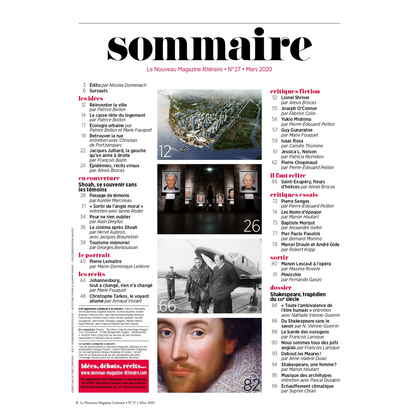 Nouveau Magazine Littéraire n°27 - William Shakespeare, le tragédien du XXIe siècle - février 2020.
