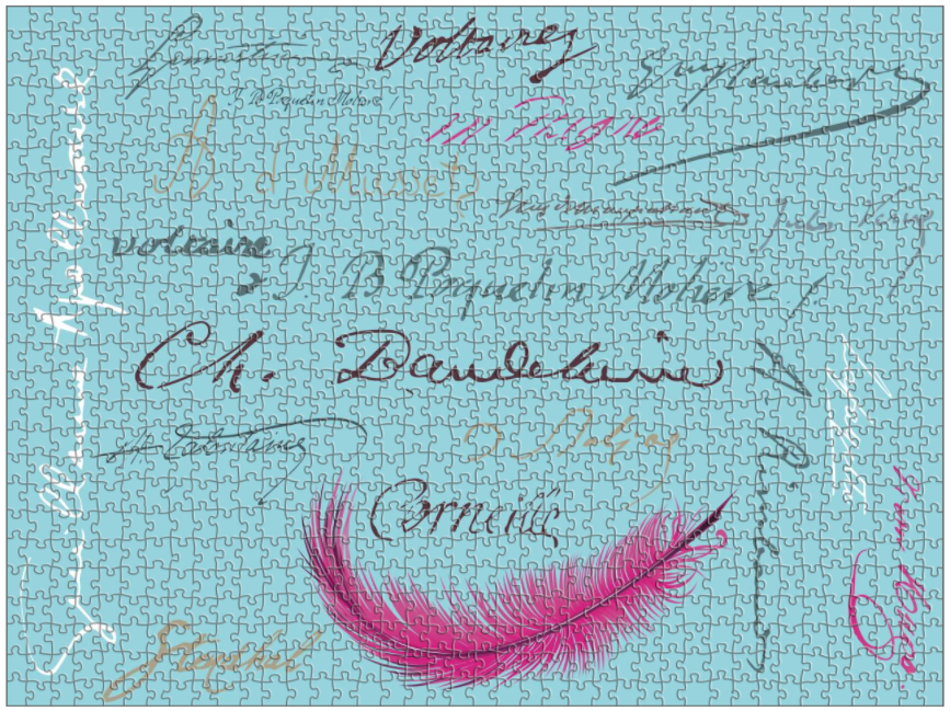 Puzzle - Signatures des plus grands écrivains