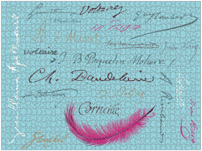 Puzzle - Signatures des plus grands écrivains
