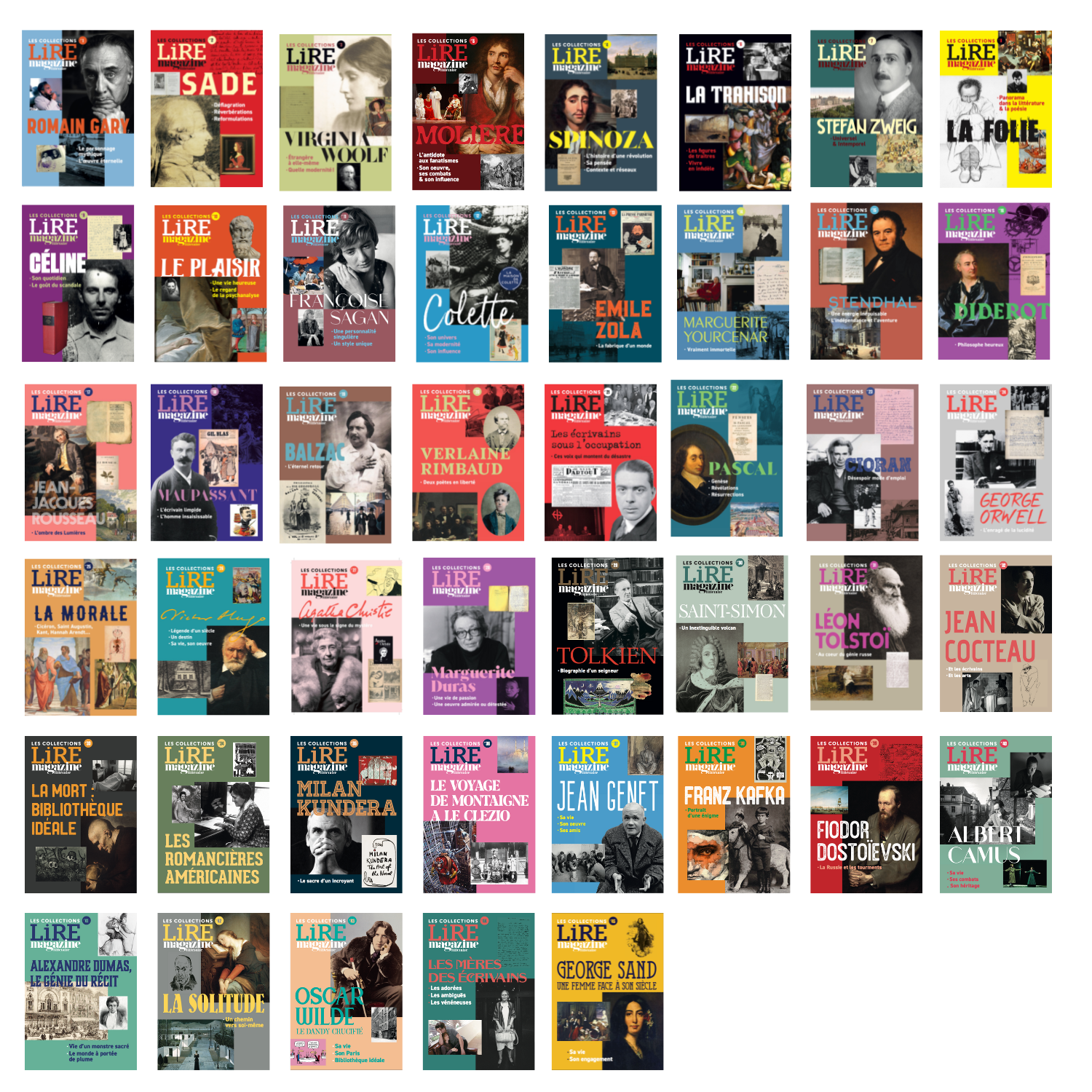 Les 45 volumes des Collections de Lire Magazine